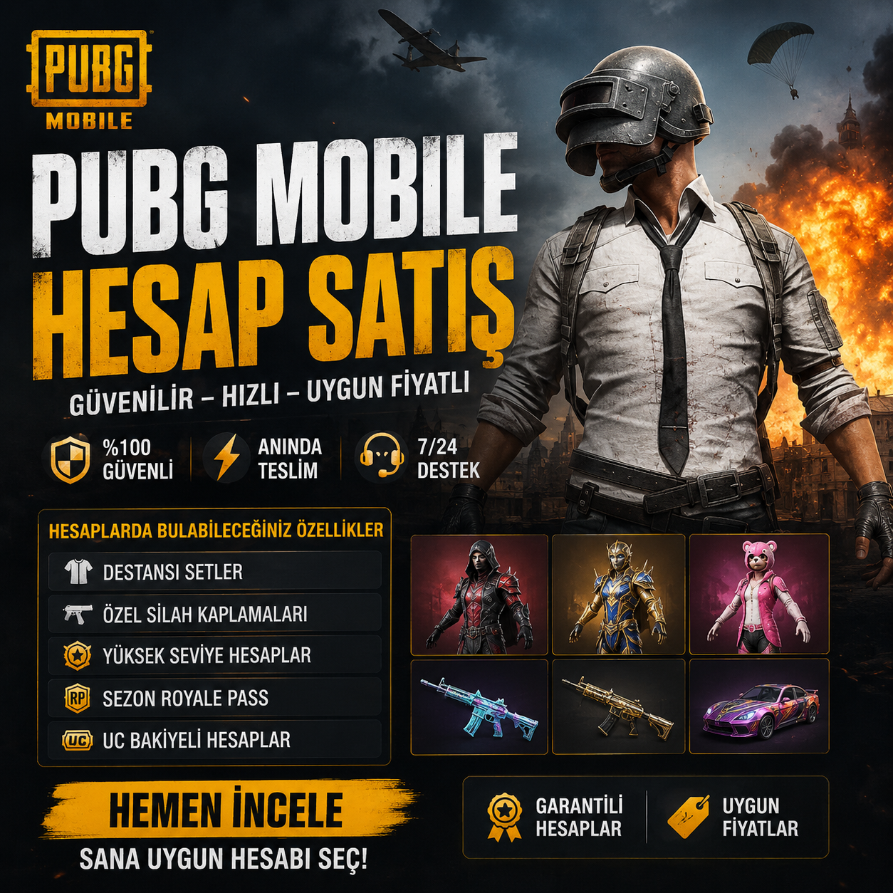 PUBG Hesap Satışı